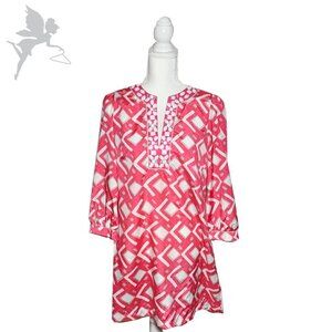 JOY JOY Graphic Beaded Tunic